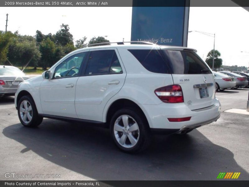 Arctic White / Ash 2009 Mercedes-Benz ML 350 4Matic