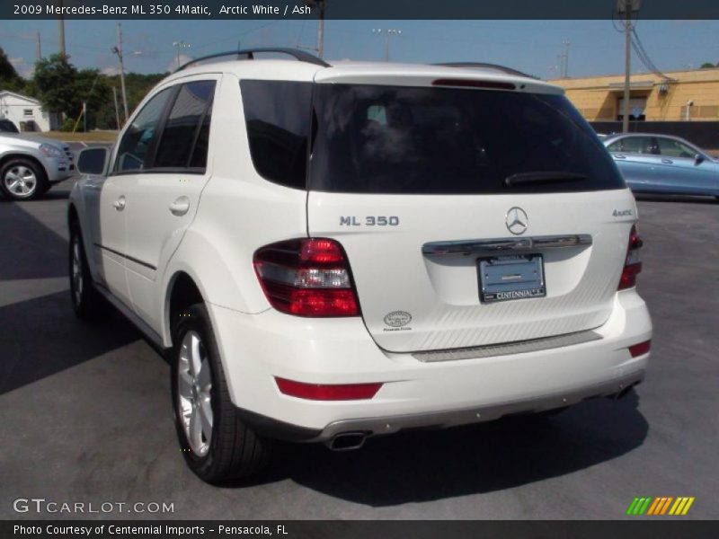 Arctic White / Ash 2009 Mercedes-Benz ML 350 4Matic