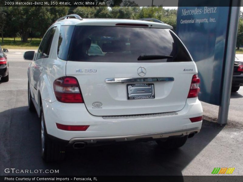Arctic White / Ash 2009 Mercedes-Benz ML 350 4Matic