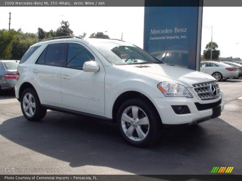 Arctic White / Ash 2009 Mercedes-Benz ML 350 4Matic