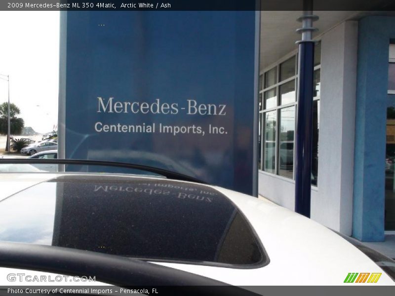 Arctic White / Ash 2009 Mercedes-Benz ML 350 4Matic