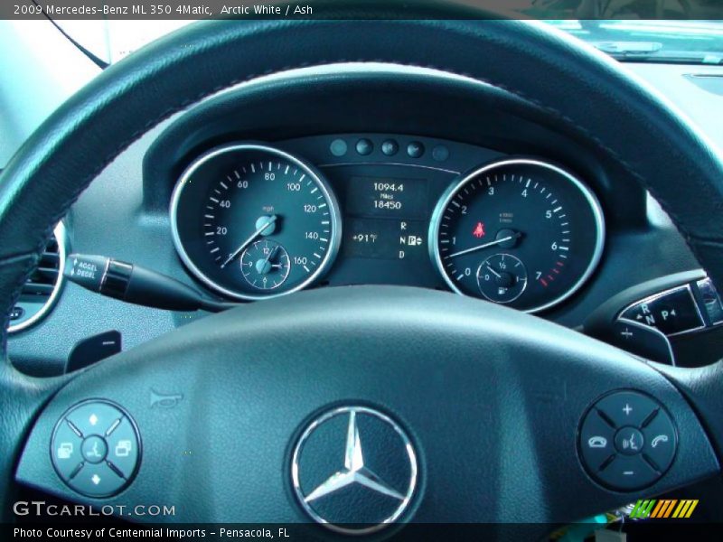 Arctic White / Ash 2009 Mercedes-Benz ML 350 4Matic