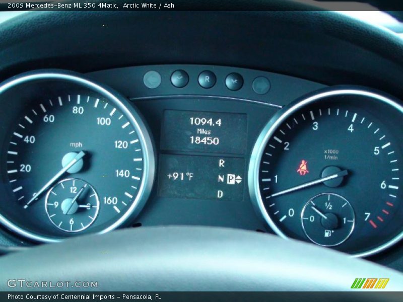 Arctic White / Ash 2009 Mercedes-Benz ML 350 4Matic