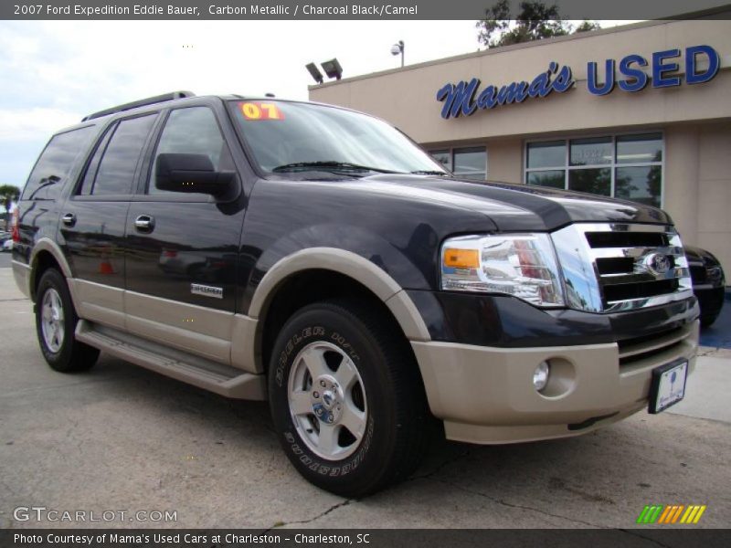 Carbon Metallic / Charcoal Black/Camel 2007 Ford Expedition Eddie Bauer