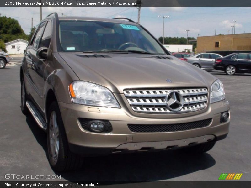 Sand Beige Metallic / Macadamia 2008 Mercedes-Benz ML 350 4Matic