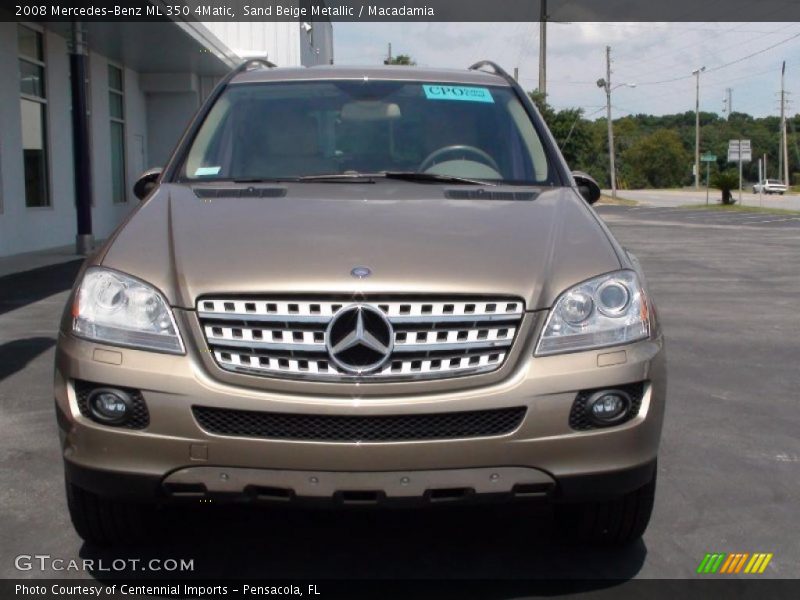 Sand Beige Metallic / Macadamia 2008 Mercedes-Benz ML 350 4Matic