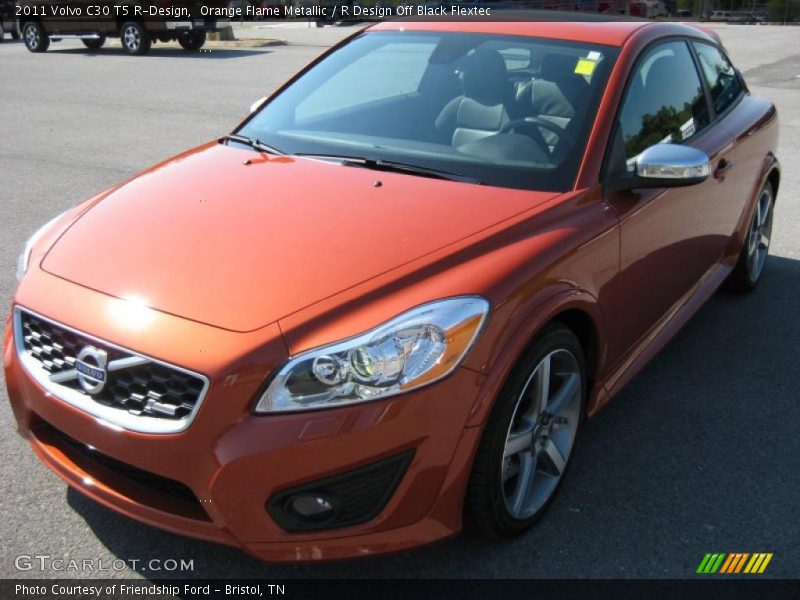 Orange Flame Metallic / R Design Off Black Flextec 2011 Volvo C30 T5 R-Design