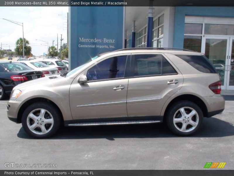 Sand Beige Metallic / Macadamia 2008 Mercedes-Benz ML 350 4Matic
