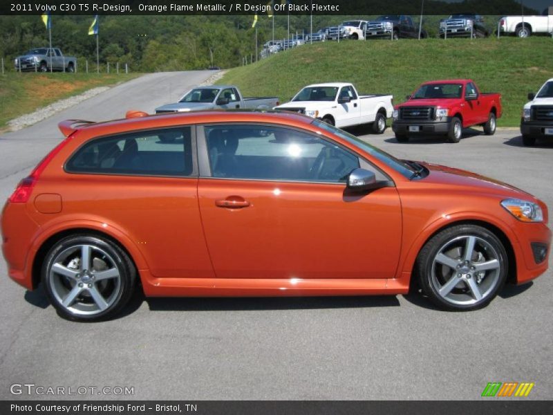 Orange Flame Metallic / R Design Off Black Flextec 2011 Volvo C30 T5 R-Design