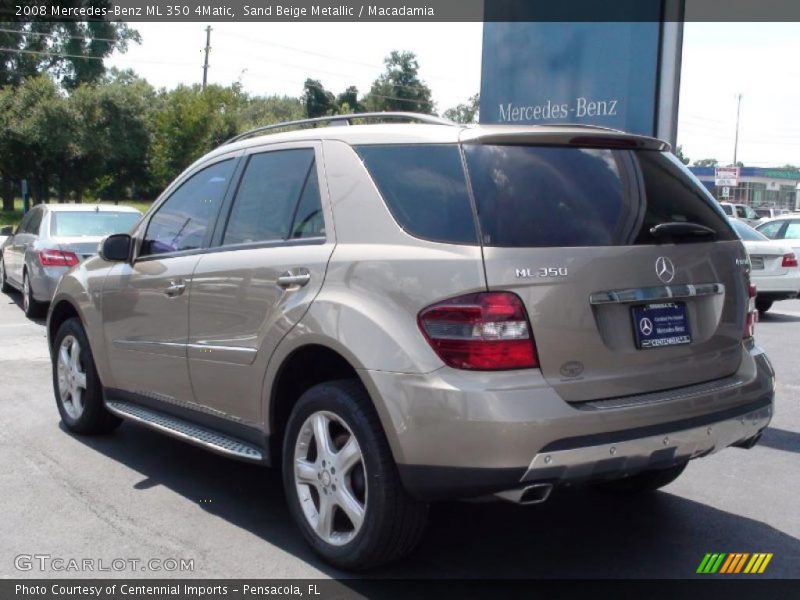 Sand Beige Metallic / Macadamia 2008 Mercedes-Benz ML 350 4Matic