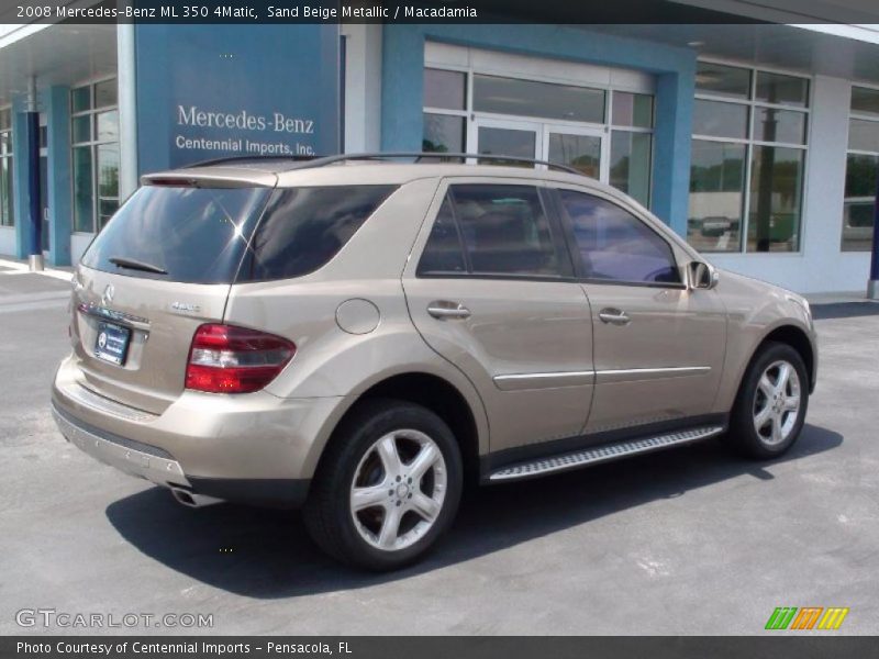 Sand Beige Metallic / Macadamia 2008 Mercedes-Benz ML 350 4Matic