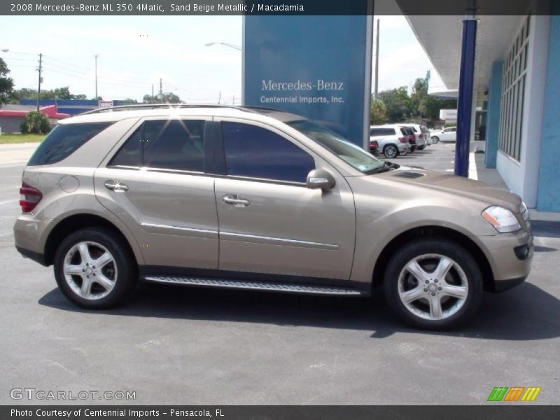 Sand Beige Metallic / Macadamia 2008 Mercedes-Benz ML 350 4Matic