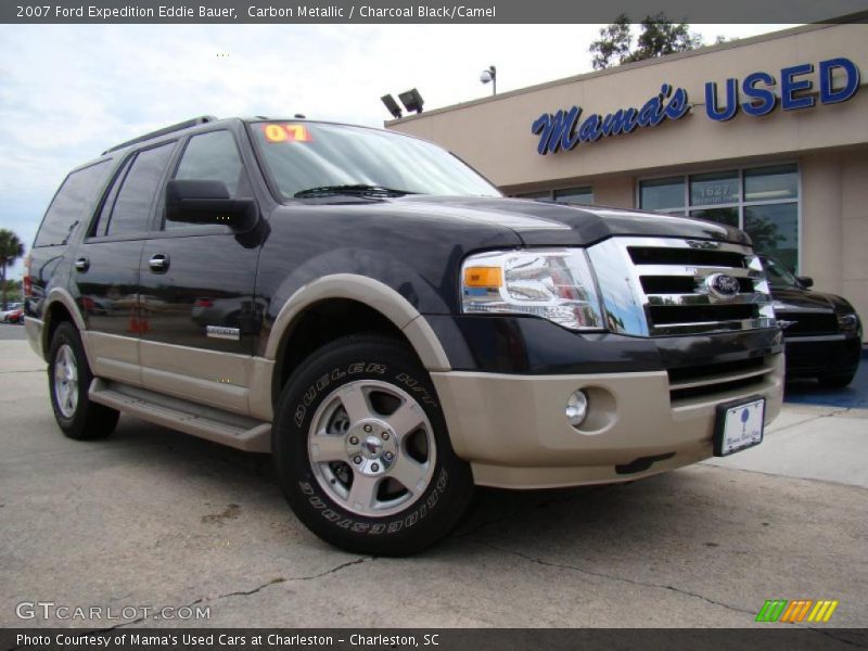 Carbon Metallic / Charcoal Black/Camel 2007 Ford Expedition Eddie Bauer