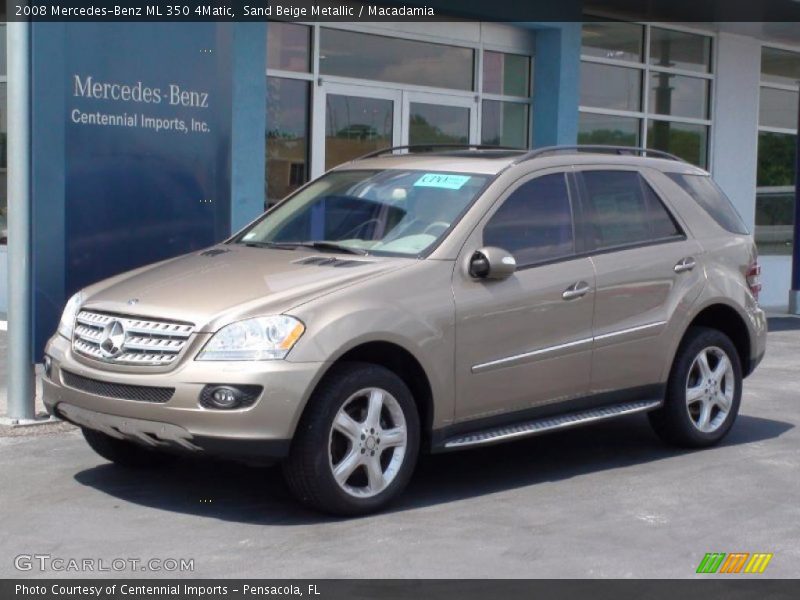 Sand Beige Metallic / Macadamia 2008 Mercedes-Benz ML 350 4Matic