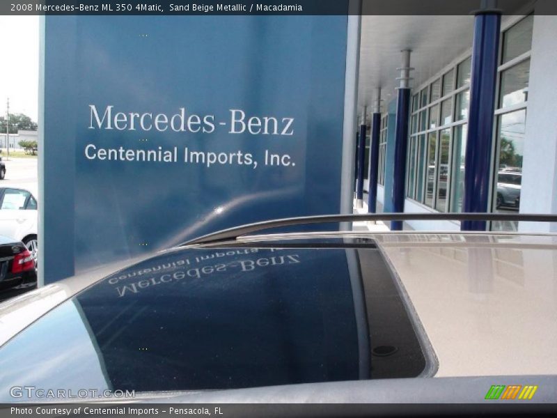 Sand Beige Metallic / Macadamia 2008 Mercedes-Benz ML 350 4Matic