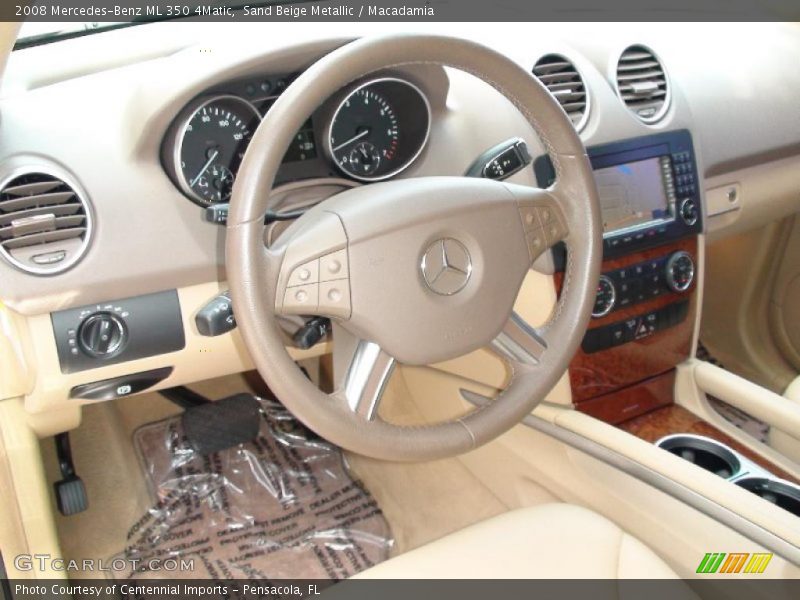 Sand Beige Metallic / Macadamia 2008 Mercedes-Benz ML 350 4Matic
