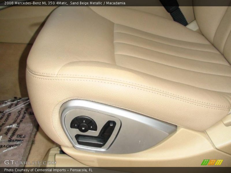 Sand Beige Metallic / Macadamia 2008 Mercedes-Benz ML 350 4Matic