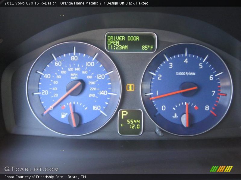 Orange Flame Metallic / R Design Off Black Flextec 2011 Volvo C30 T5 R-Design