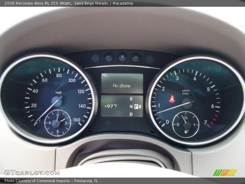 Sand Beige Metallic / Macadamia 2008 Mercedes-Benz ML 350 4Matic