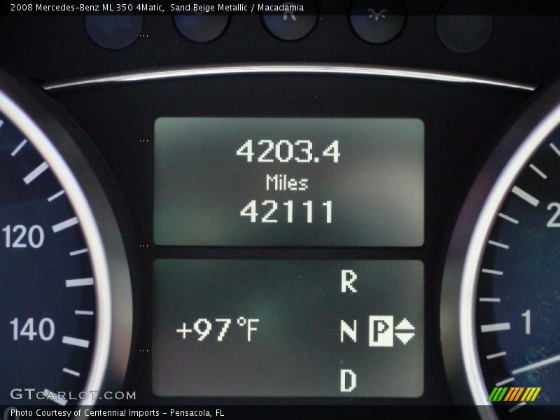 Sand Beige Metallic / Macadamia 2008 Mercedes-Benz ML 350 4Matic