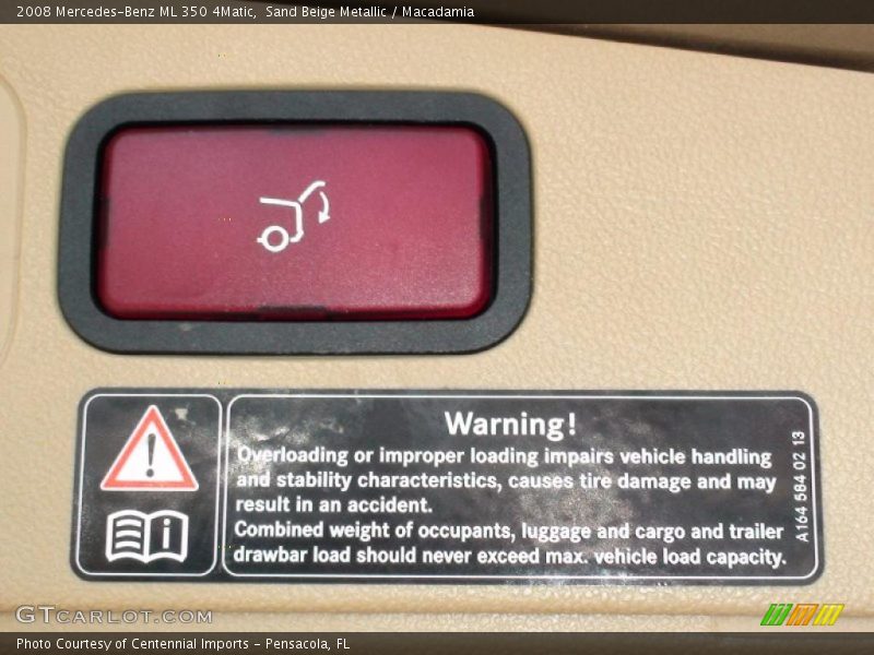 Sand Beige Metallic / Macadamia 2008 Mercedes-Benz ML 350 4Matic