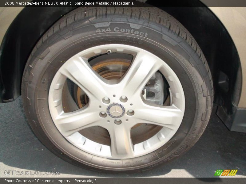 Sand Beige Metallic / Macadamia 2008 Mercedes-Benz ML 350 4Matic