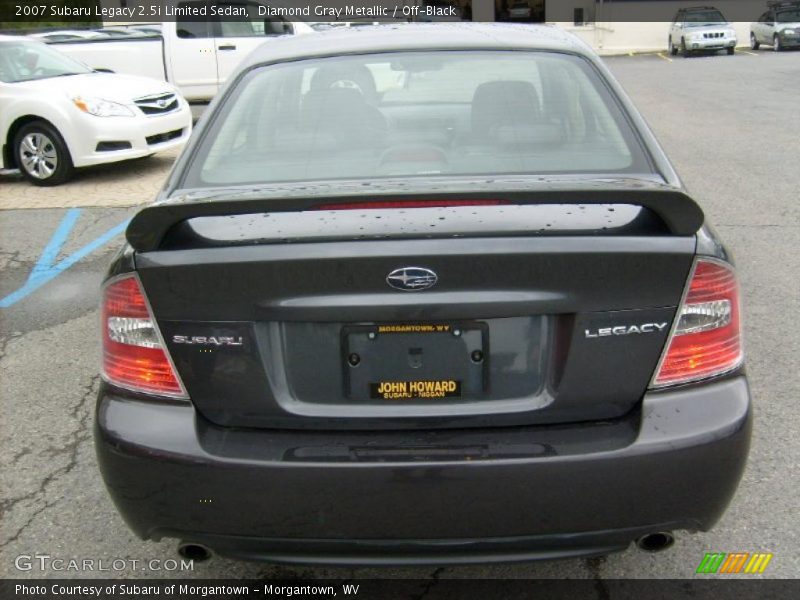 Diamond Gray Metallic / Off-Black 2007 Subaru Legacy 2.5i Limited Sedan