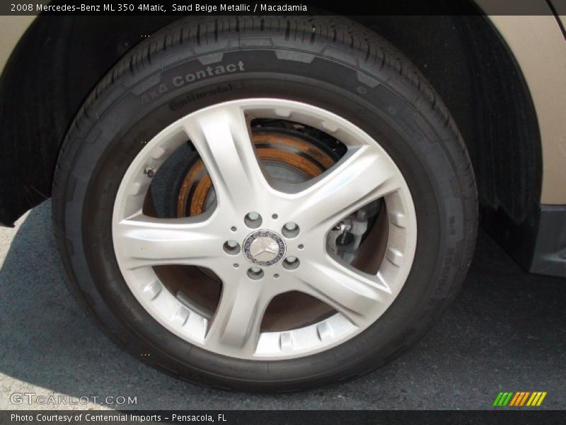 Sand Beige Metallic / Macadamia 2008 Mercedes-Benz ML 350 4Matic