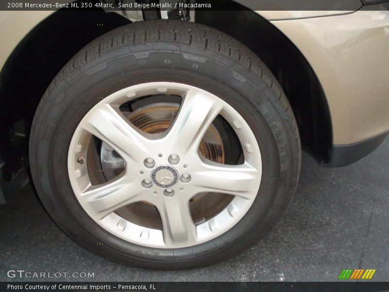 Sand Beige Metallic / Macadamia 2008 Mercedes-Benz ML 350 4Matic