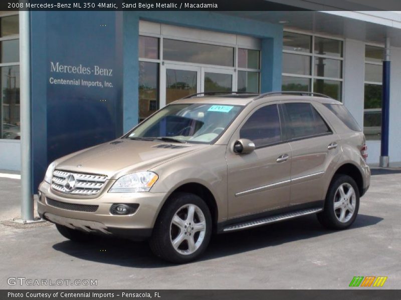 Sand Beige Metallic / Macadamia 2008 Mercedes-Benz ML 350 4Matic