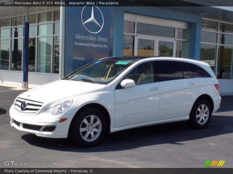 Alabaster White / Macadamia 2007 Mercedes-Benz R 350 4Matic