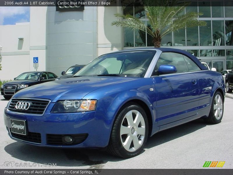 Caribic Blue Pearl Effect / Beige 2006 Audi A4 1.8T Cabriolet