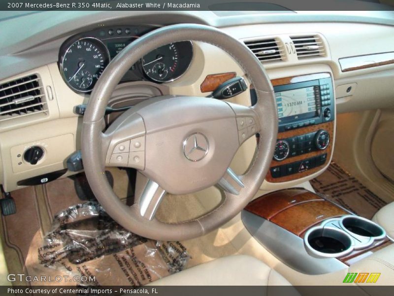 Alabaster White / Macadamia 2007 Mercedes-Benz R 350 4Matic