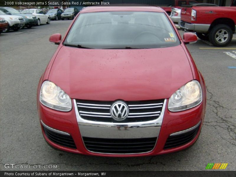 Salsa Red / Anthracite Black 2008 Volkswagen Jetta S Sedan