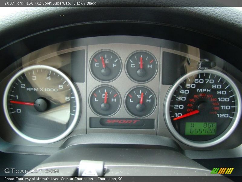 Black / Black 2007 Ford F150 FX2 Sport SuperCab