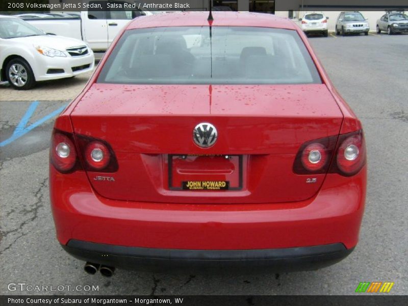 Salsa Red / Anthracite Black 2008 Volkswagen Jetta S Sedan