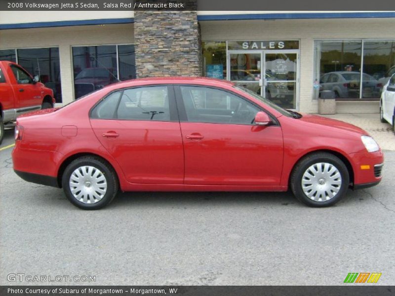 Salsa Red / Anthracite Black 2008 Volkswagen Jetta S Sedan