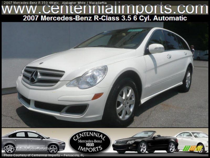 Alabaster White / Macadamia 2007 Mercedes-Benz R 350 4Matic