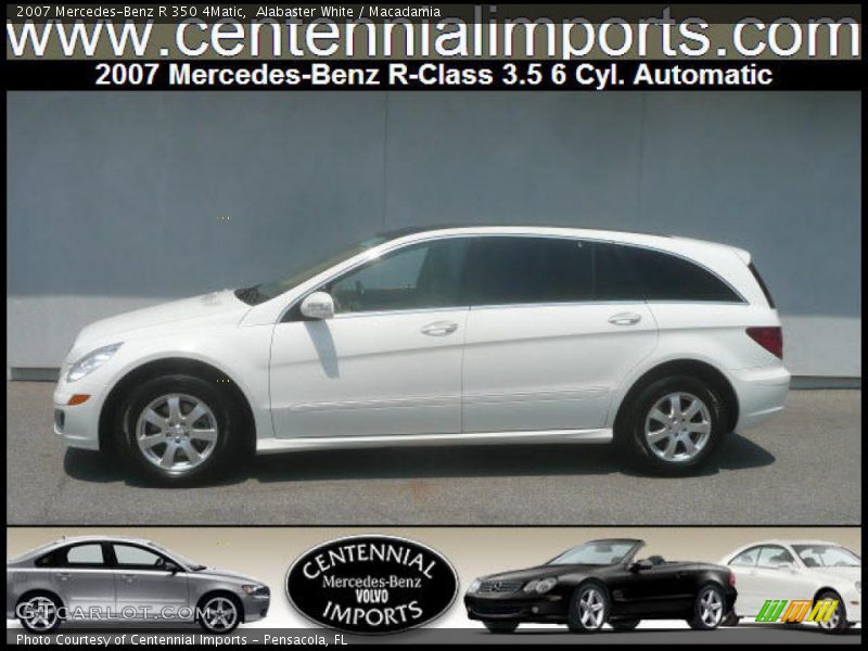 Alabaster White / Macadamia 2007 Mercedes-Benz R 350 4Matic