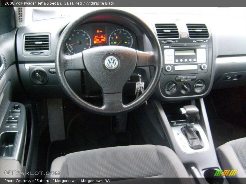 Salsa Red / Anthracite Black 2008 Volkswagen Jetta S Sedan