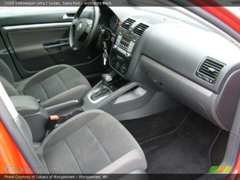 Salsa Red / Anthracite Black 2008 Volkswagen Jetta S Sedan