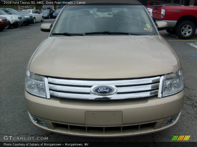 Dune Pearl Metallic / Camel 2008 Ford Taurus SEL AWD