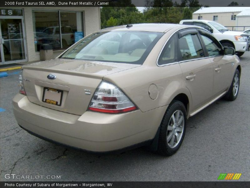 Dune Pearl Metallic / Camel 2008 Ford Taurus SEL AWD