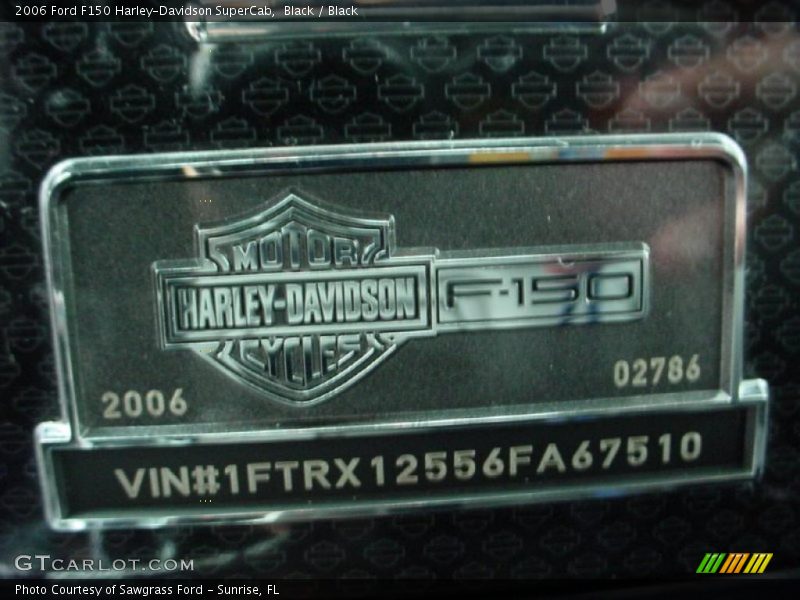Black / Black 2006 Ford F150 Harley-Davidson SuperCab