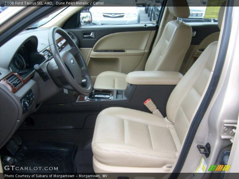 Dune Pearl Metallic / Camel 2008 Ford Taurus SEL AWD