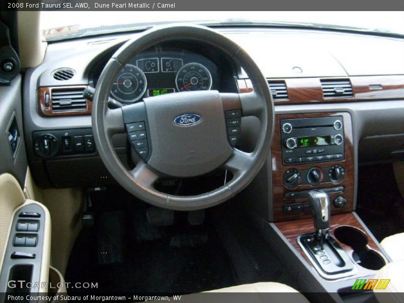 Dune Pearl Metallic / Camel 2008 Ford Taurus SEL AWD