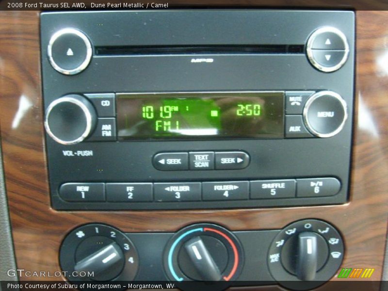Dune Pearl Metallic / Camel 2008 Ford Taurus SEL AWD