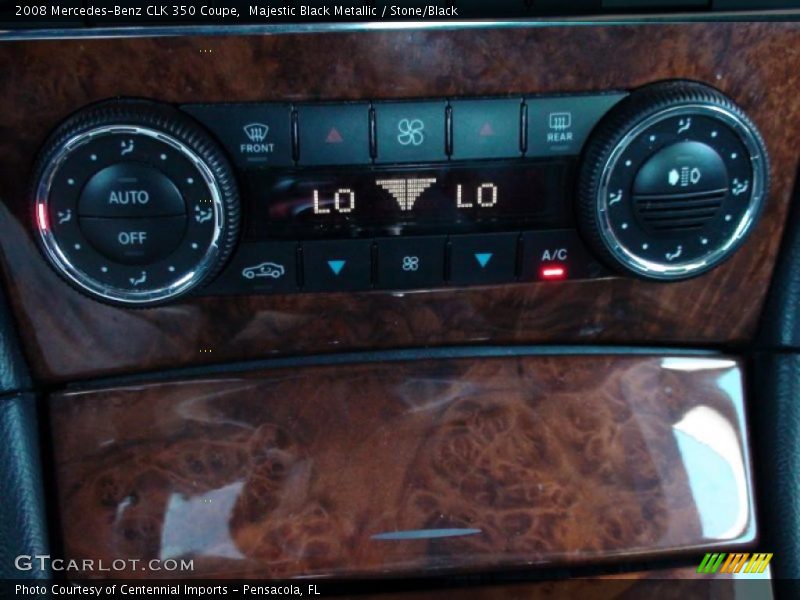 Majestic Black Metallic / Stone/Black 2008 Mercedes-Benz CLK 350 Coupe
