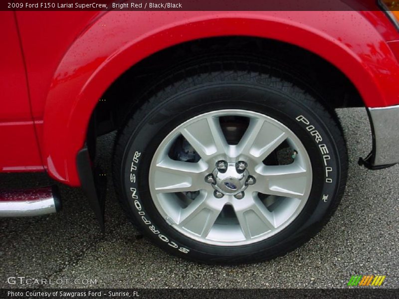 Bright Red / Black/Black 2009 Ford F150 Lariat SuperCrew