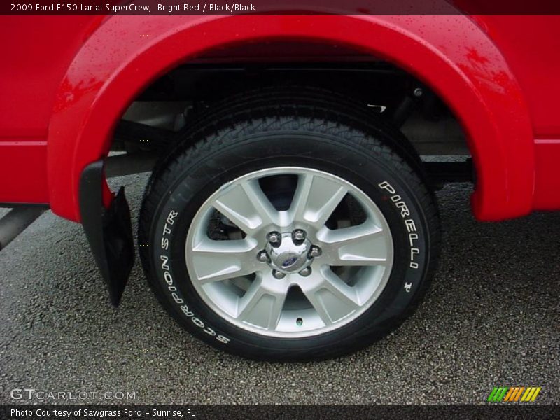 Bright Red / Black/Black 2009 Ford F150 Lariat SuperCrew